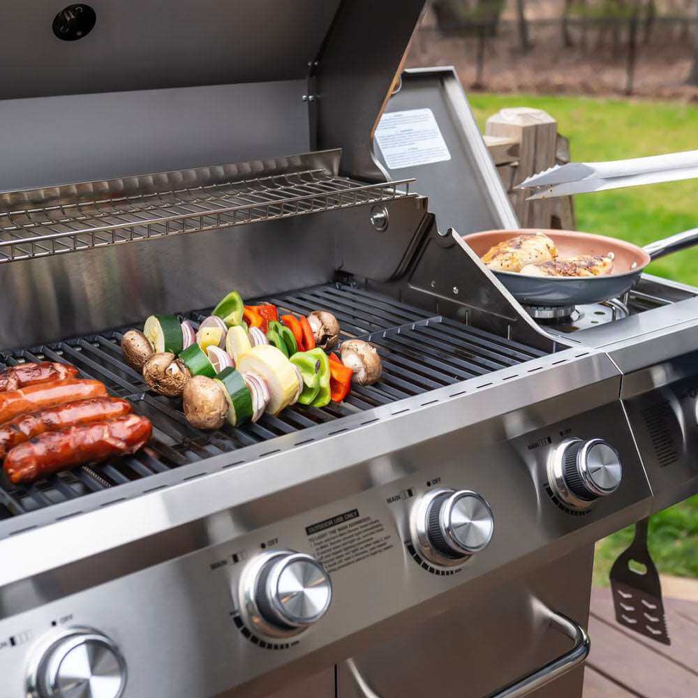stainless steel barbecue grill