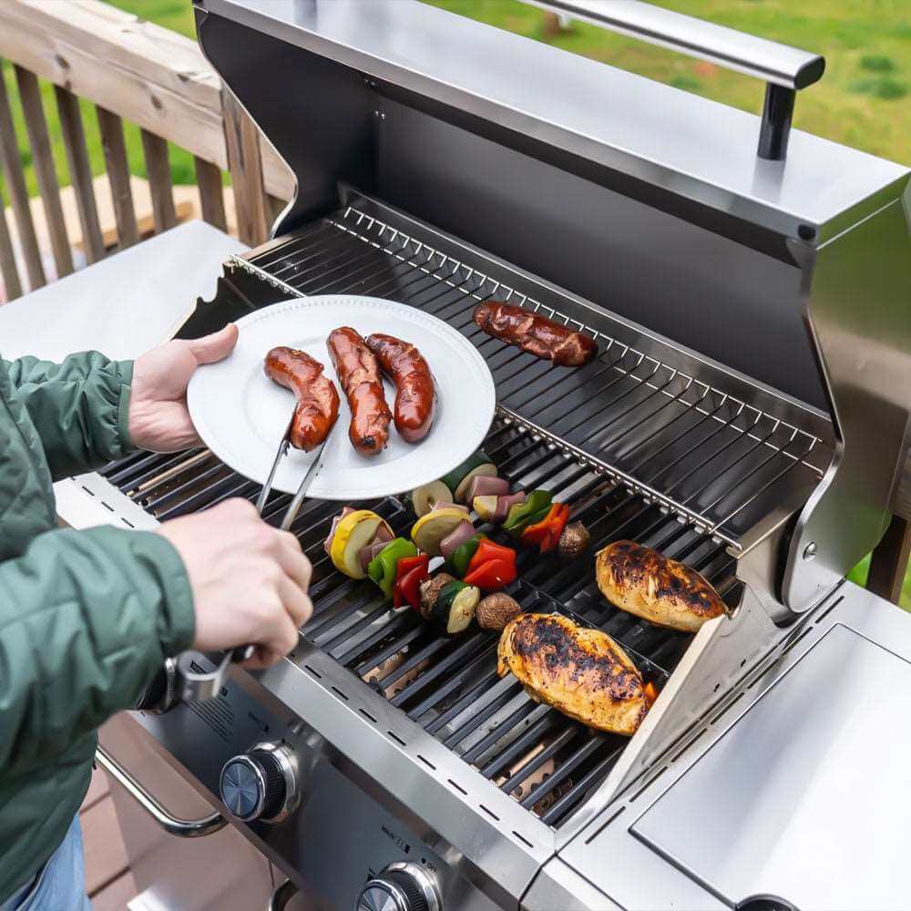 burner with grill