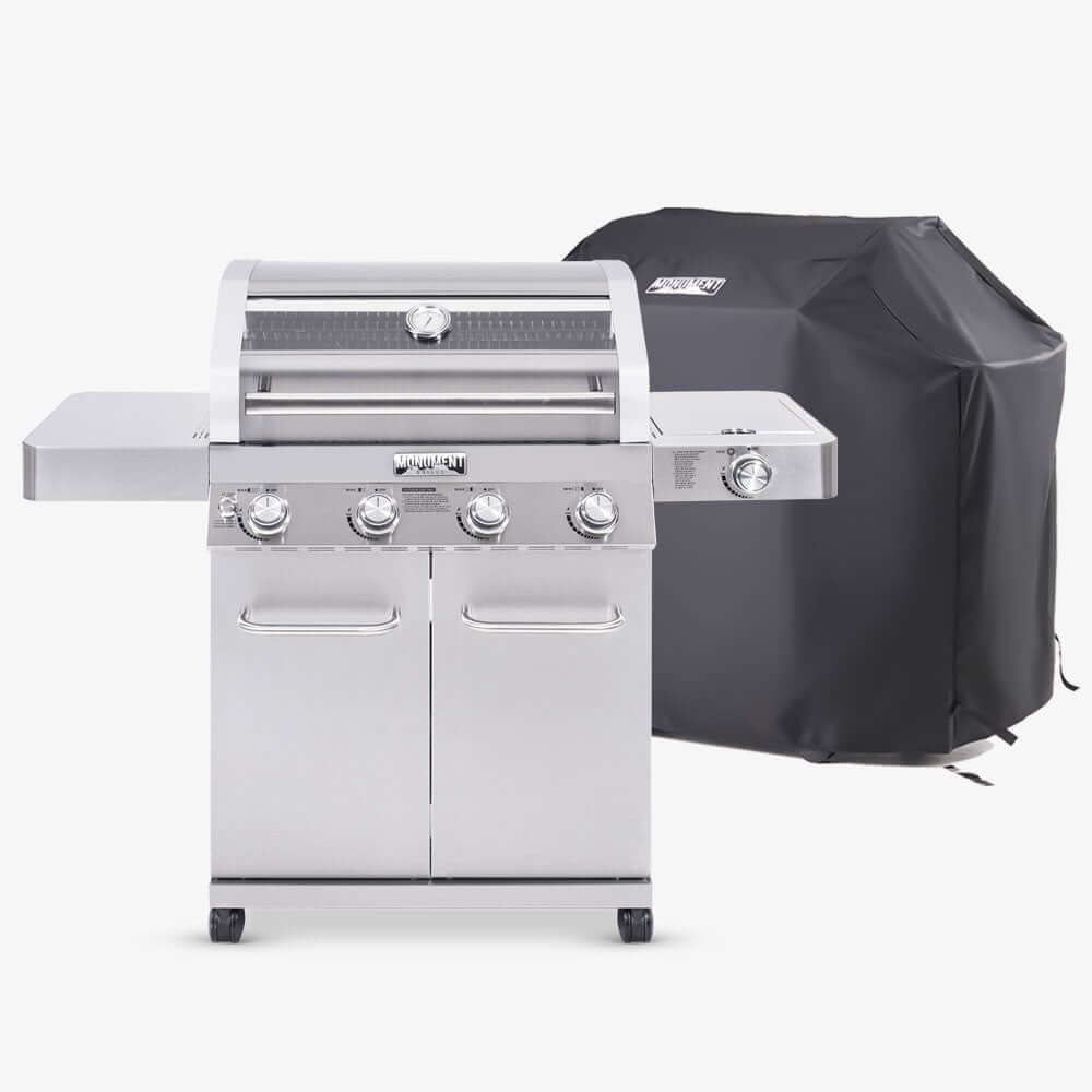 41847NG | Stainless Natural/Propane Gas Grill - Monument Grills41847NG & Gas Grill Cover