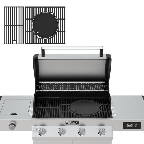 Multifunction Cast Iron Grill Grate for 4-Burner Grill (25392, Mesa 400)