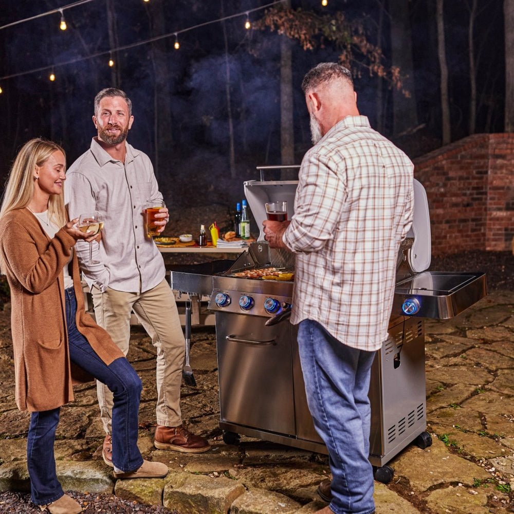 77352 | Full Stainless Propane Gas Grill with Free Rotisserie Kit - Monument Grills77352 (Include Rotisserie Kit)