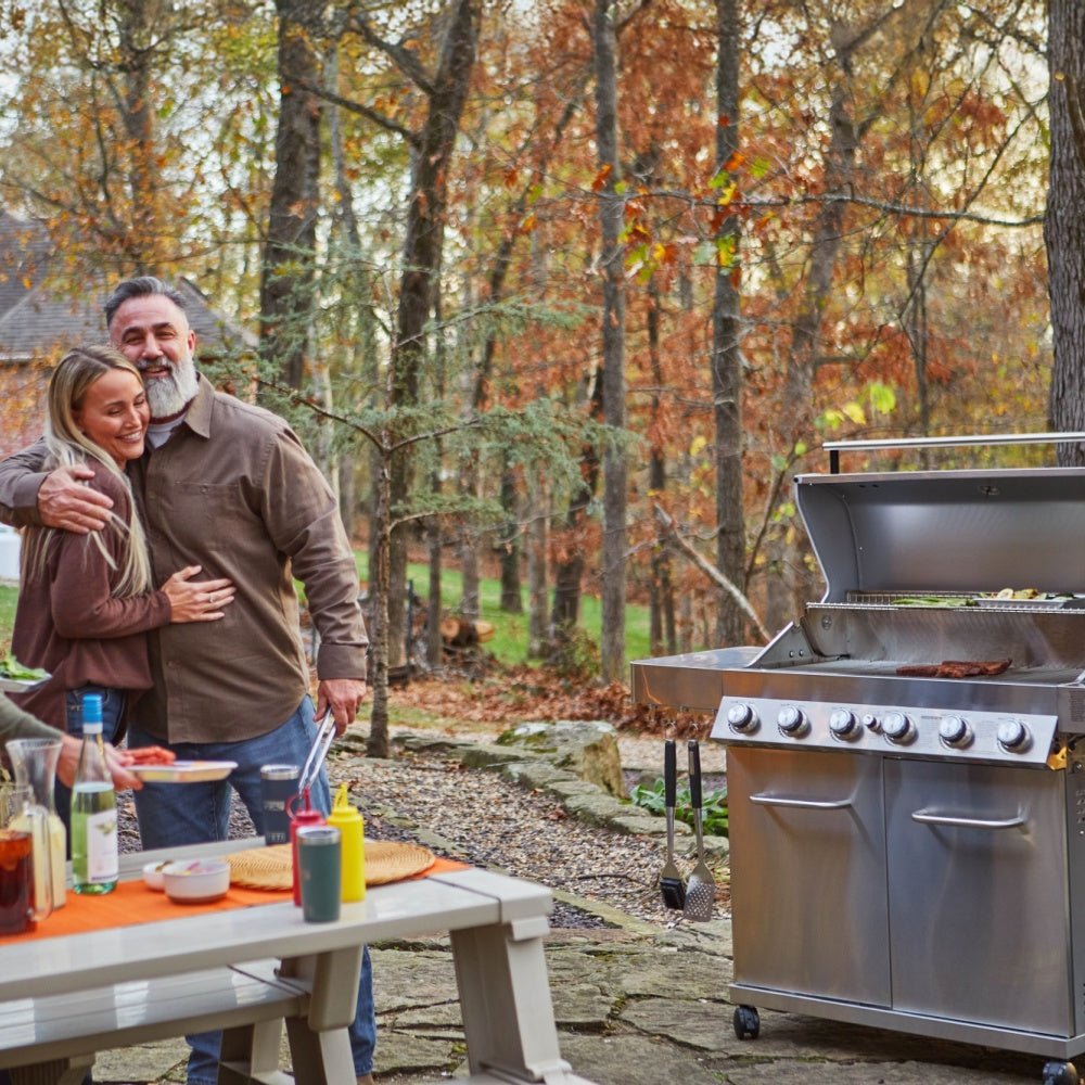 77352 | Full Stainless Propane Gas Grill with Free Rotisserie Kit - Monument Grills77352 (Include Rotisserie Kit)