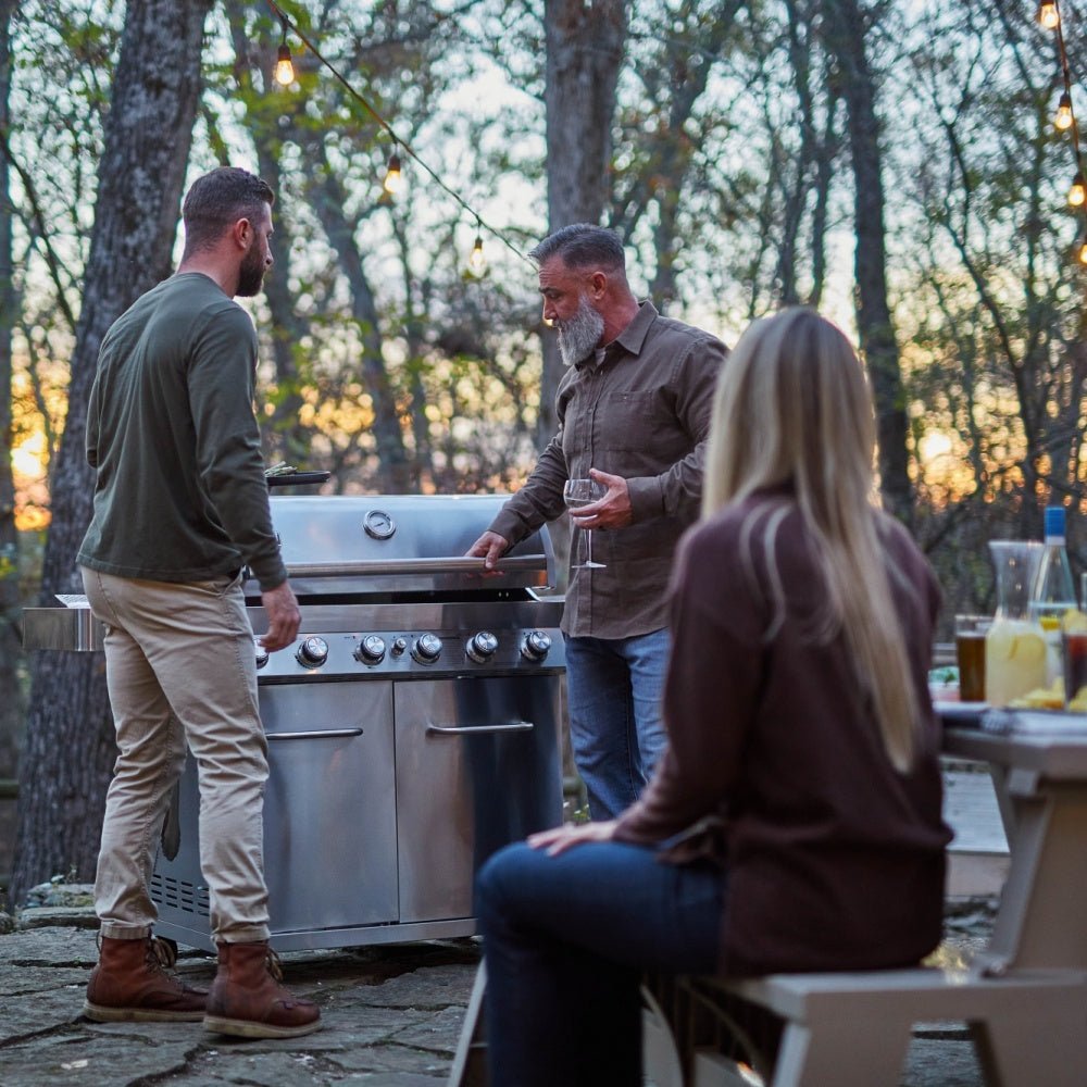77352 | Full Stainless Propane Gas Grill with Free Rotisserie Kit - Monument Grills77352 (Include Rotisserie Kit)