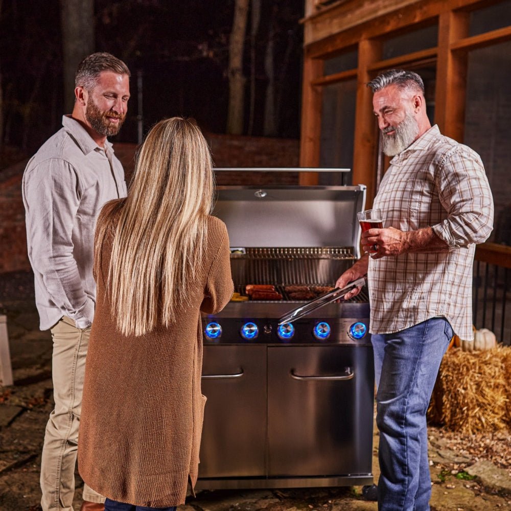 77352 | Full Stainless Propane Gas Grill with Free Rotisserie Kit - Monument Grills77352 (Include Rotisserie Kit)