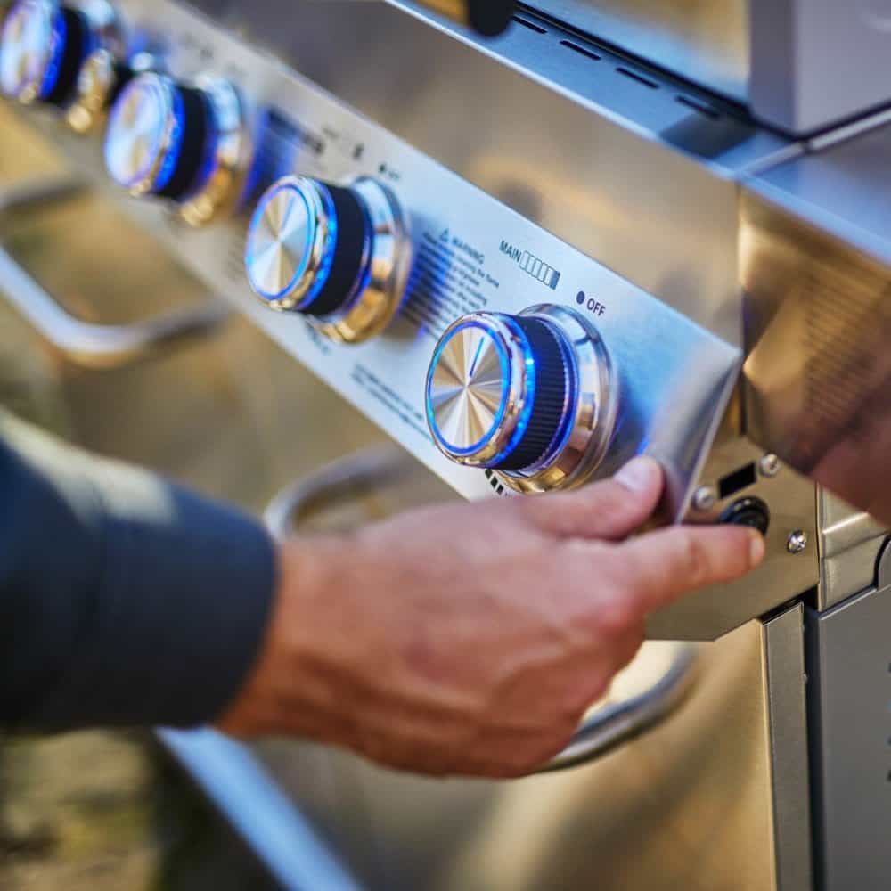 77352 | Full Stainless Propane Gas Grill with Free Rotisserie Kit - Monument Grills77352 (Include Rotisserie Kit)