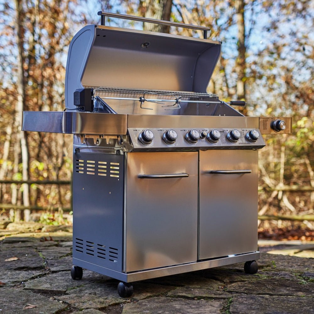 77352 | Full Stainless Propane Gas Grill with Free Rotisserie Kit - Monument Grills77352 (Include Rotisserie Kit)