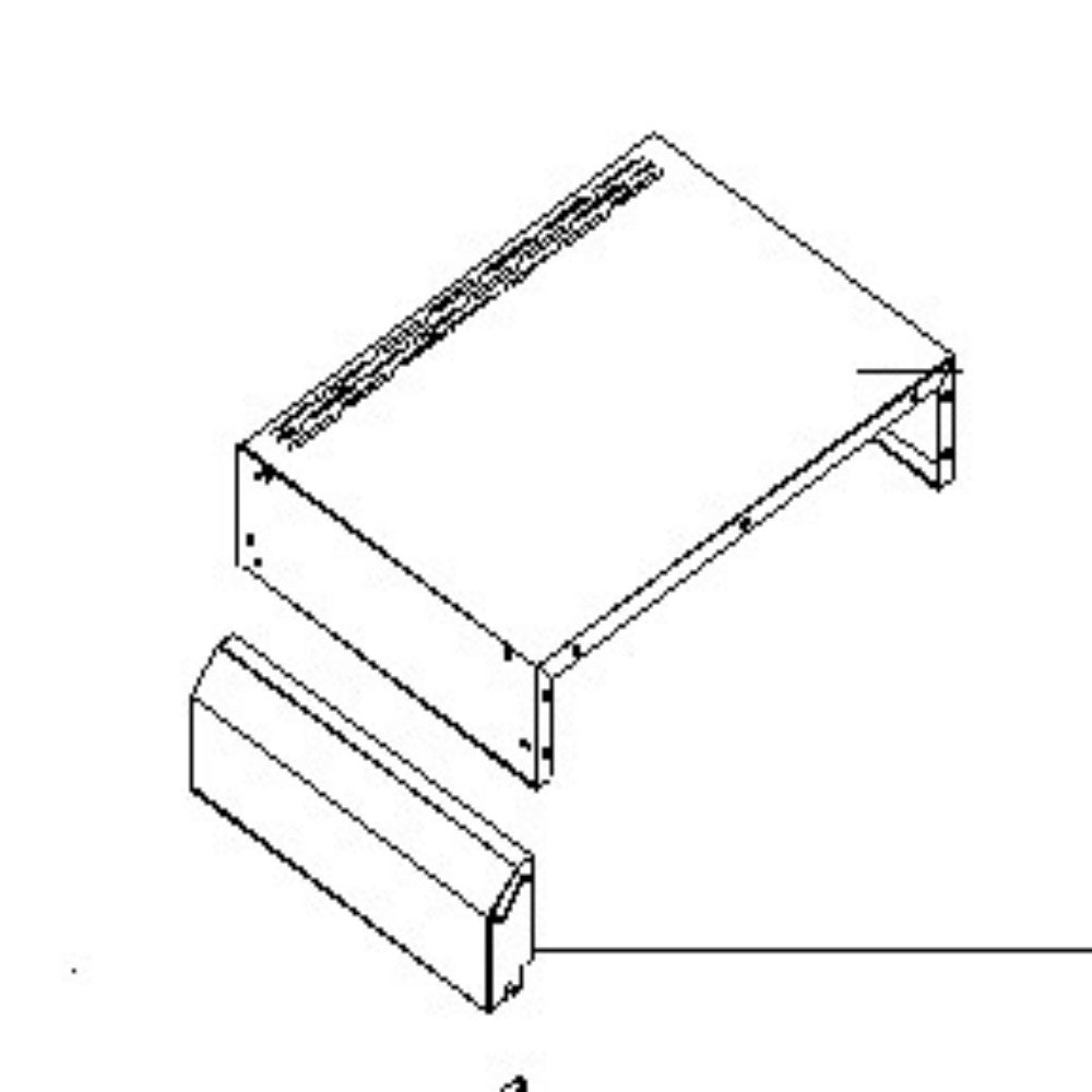 D1110700647A Left Side Shelf Decorative Panel(front)