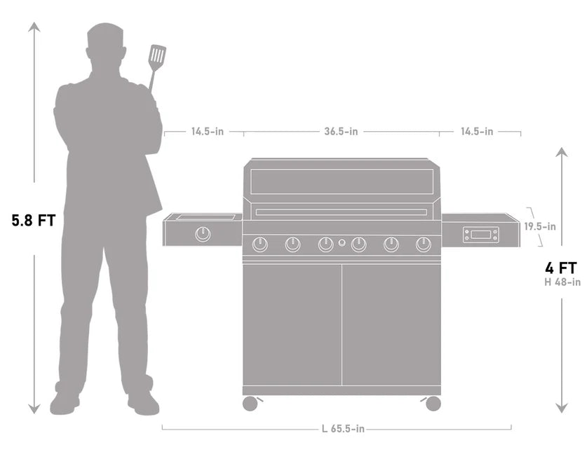 Denali 605 | Stainless Smart Tech Natural/Propane Gas Grill