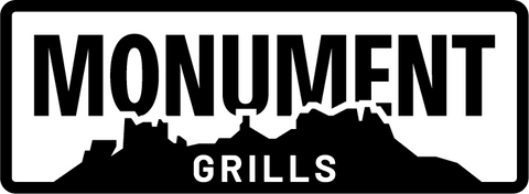 Logo of Monument Grills with a silhouette of a mountain.