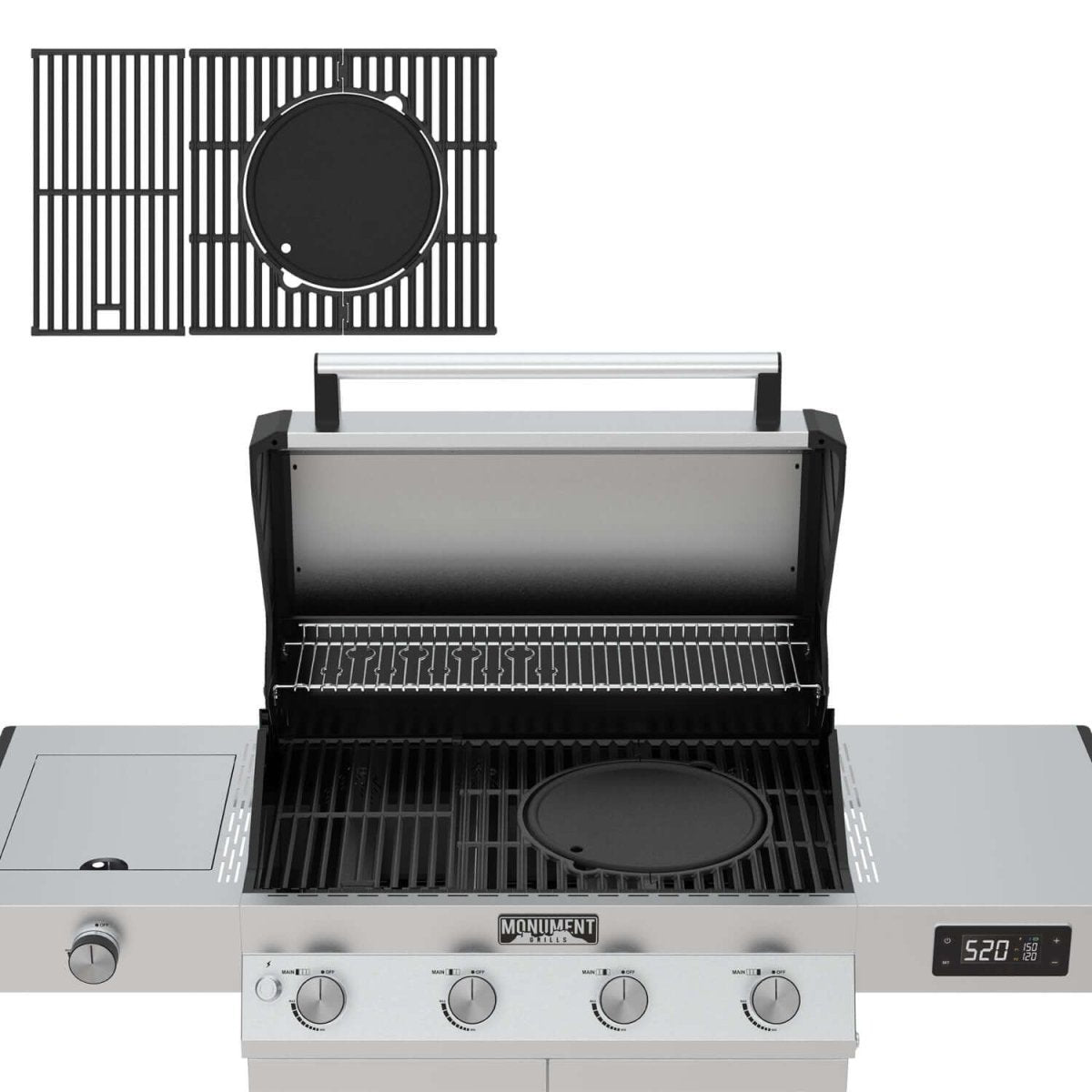 A104 Multifunction Cast Iron Grate - Monument GrillsA104 Grill Grate only