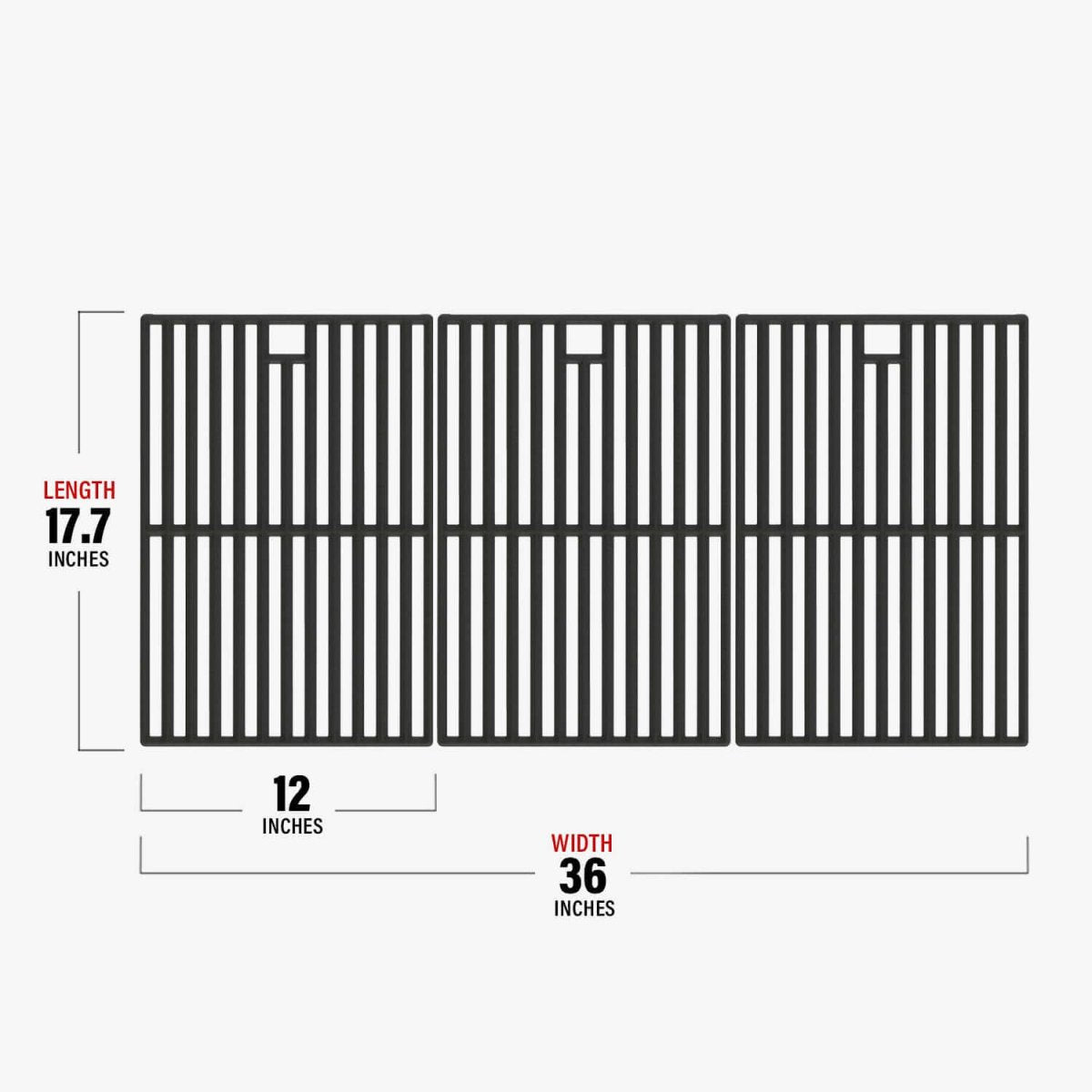 Cast iron grates for Monument Grills 6 burner - Monument GrillsA101*3