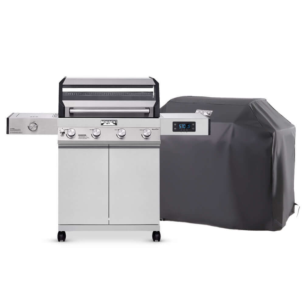 Denali 405 | Stainless Smart Tech Propane Gas Grill - Monument GrillsDenali 405 & Grill Cover