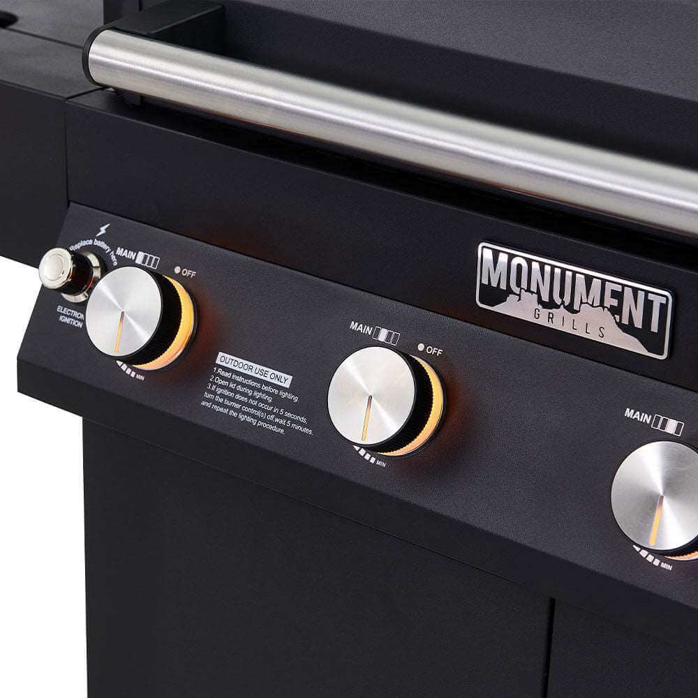 Denali 425 | Black Smart Tech Propane Gas Grill - Monument GrillsDenali 425