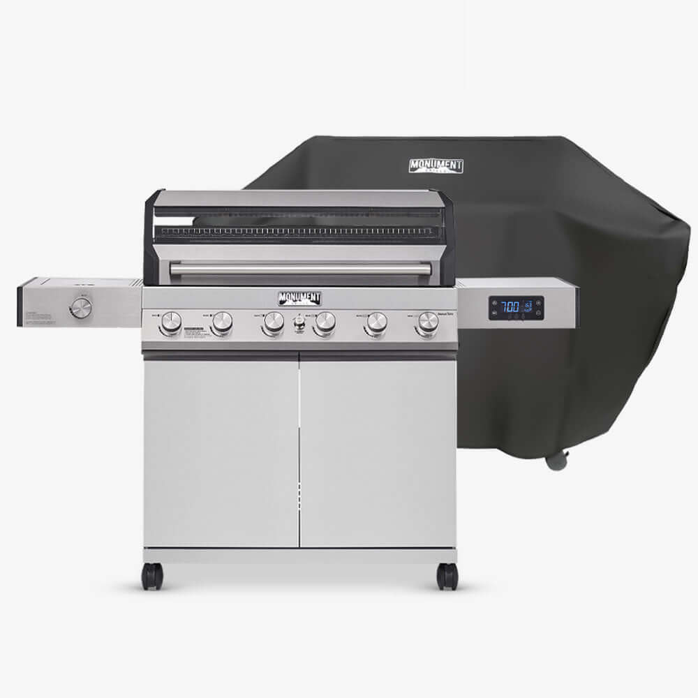 Denali 605 | Stainless Smart Tech Natural/Propane Gas Grill - Monument GrillsDenali 605 & Cover