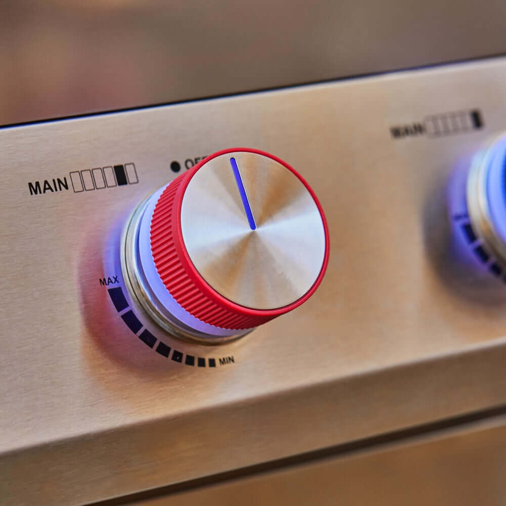 Denali 605Pro | Stainless Smart Propane Gas Grill - Monument GrillsD605P (Includes Free Cover and Rotisserie Kit) & Smokerbox