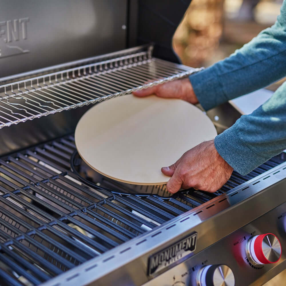 Denali 605Pro | Stainless Smart Propane Gas Grill - Monument GrillsD605P (Includes Free Cover and Rotisserie Kit) & Smokerbox