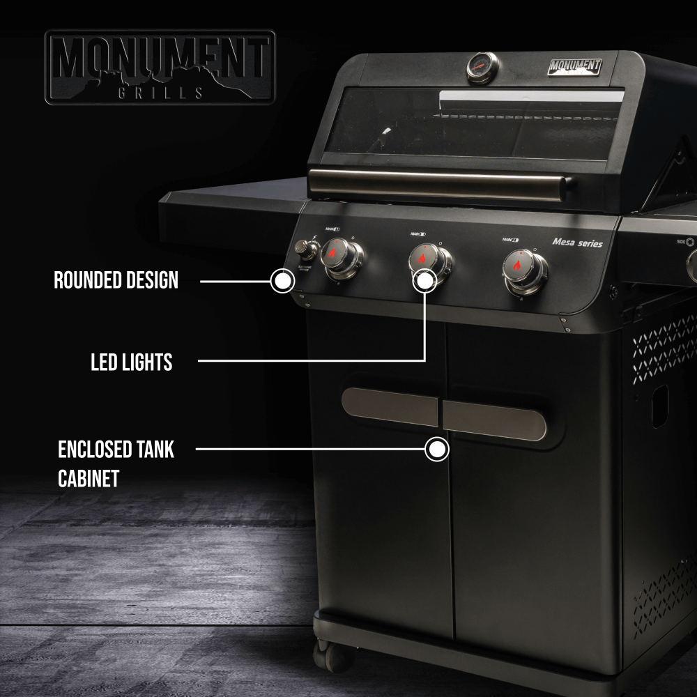Mesa 325 | Black Propane Gas Grill - Monument GrillsMesa 325