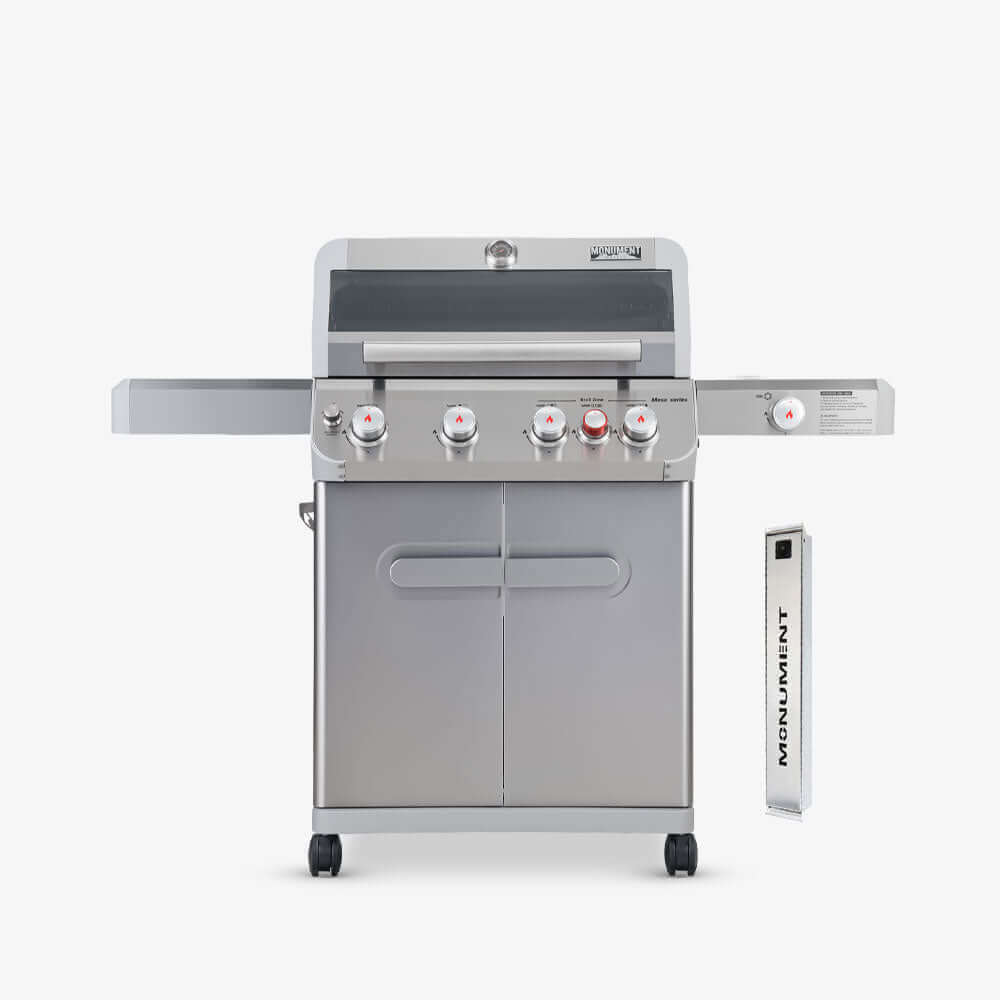 Mesa 415BZ | Stainless Propane Gas Grill - Monument GrillsMesa 415BZ & Smokerbox