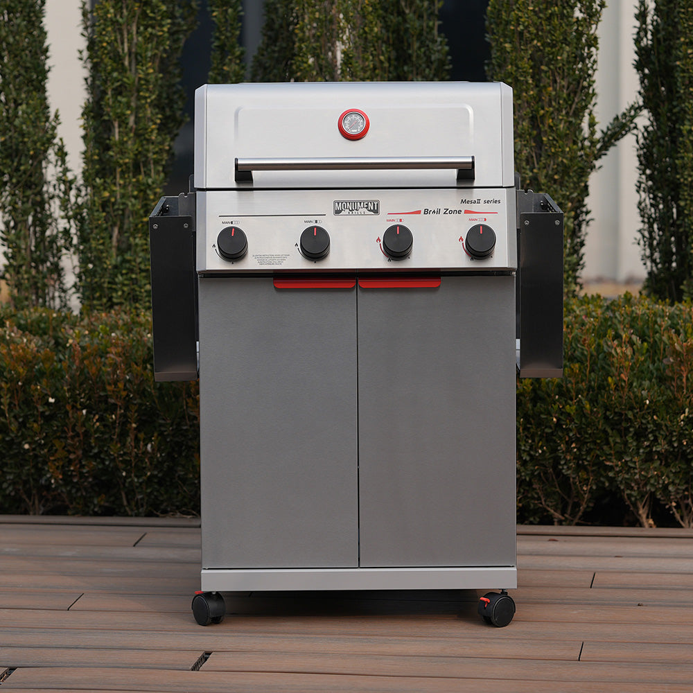 Mesa II 410BZ | Stainless Propane Gas Grill with four burners and compact design.