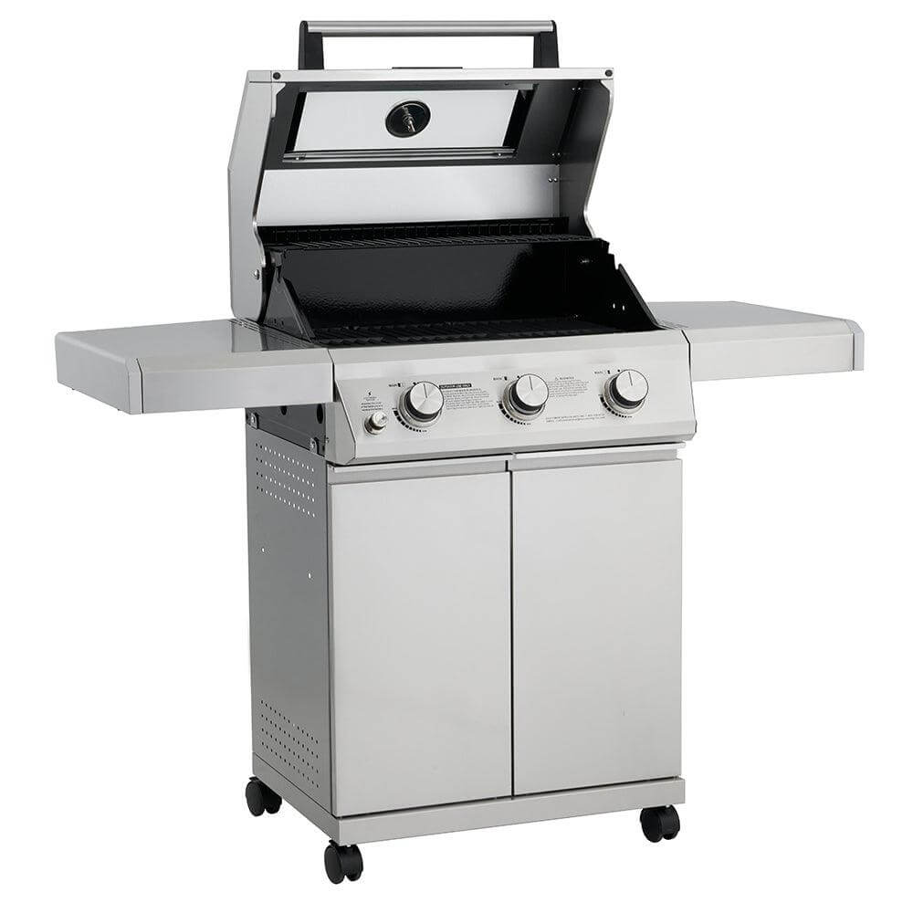 35000 | 3-Burner Propane Gas Grill in Stainless with LED Controls - Monument Grills