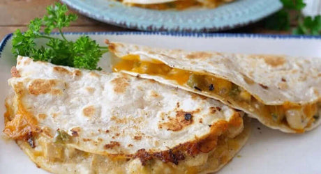 Hot Pepper Ranch Chicken Quesadillas