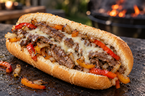 Philly Cheesesteaks on the Monument Grills Mesa II
