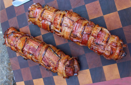 Super Easy Maple Bacon Wrapped Pork Tenderloin