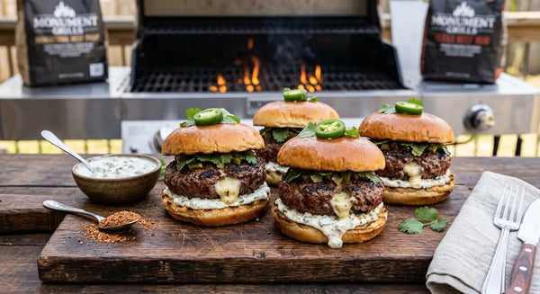 Jalapeno Stuffed Bison Burgers