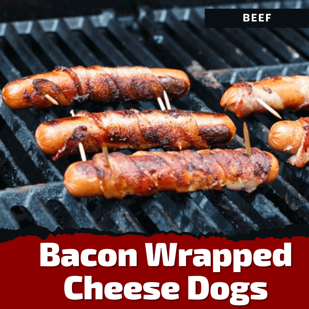 Bacon Wrapped Cheese Dogs: Split, Stuff, Wrap and Grill
