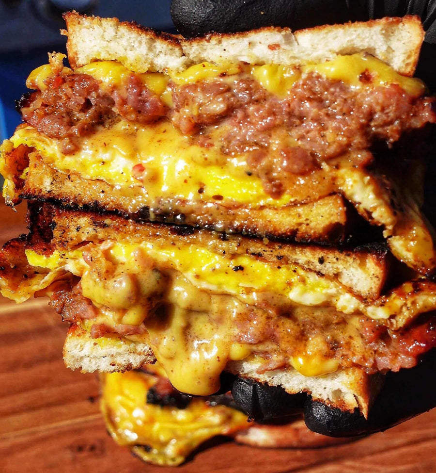 Breakfast Patty Melt - Monument Grills