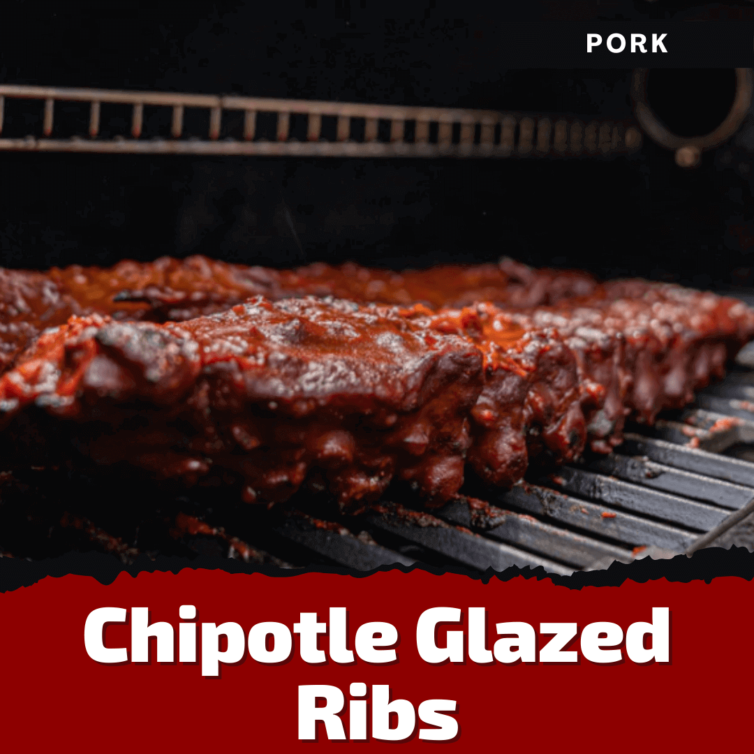 Chipotle Maple Glazed Spareribs Over Indirect Heat