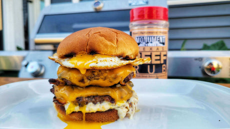 Dijonnaise Egg Burger - Monument Grills