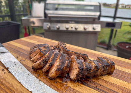 Grilled Berkshire Ribeye Chop with Truffle Demi Glace - Monument Grills