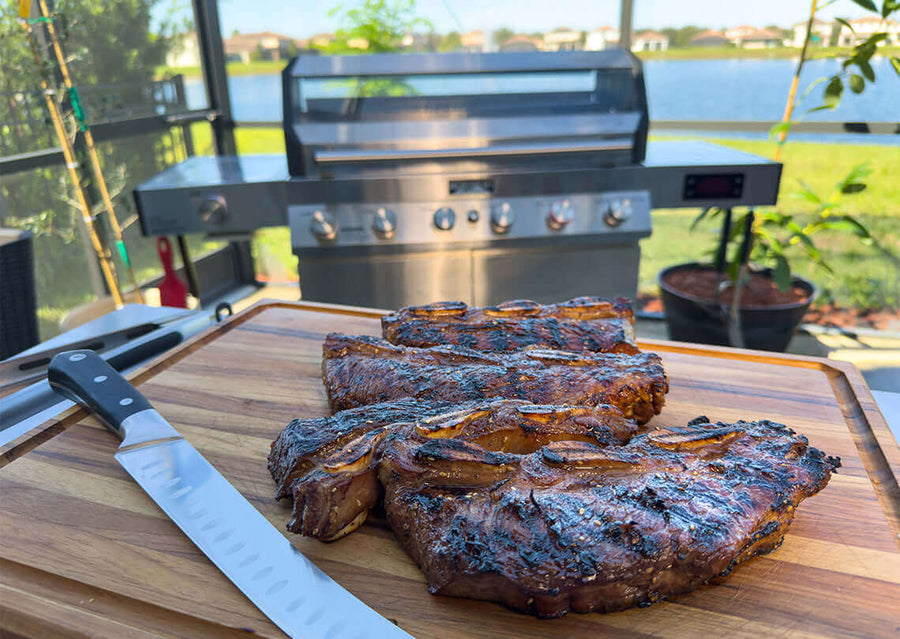 Grilled Korean Flanken Style Short Ribs - Monument Grills