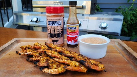 Grilled Shrimp & Shrimp Sauce - Monument Grills
