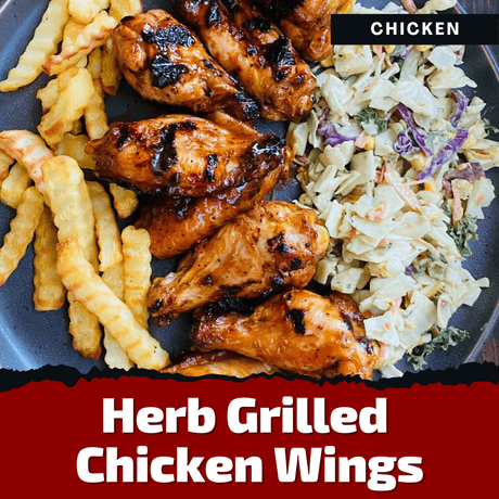 Herb Grilled Chicken Wings - Monument Grills