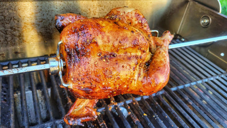 Honey Chili Glazed Rotisserie Chicken - Monument Grills