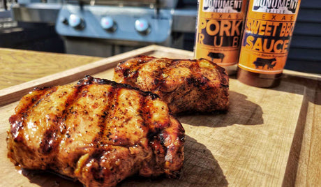 Hot Honey Pork Chops - Monument Grills