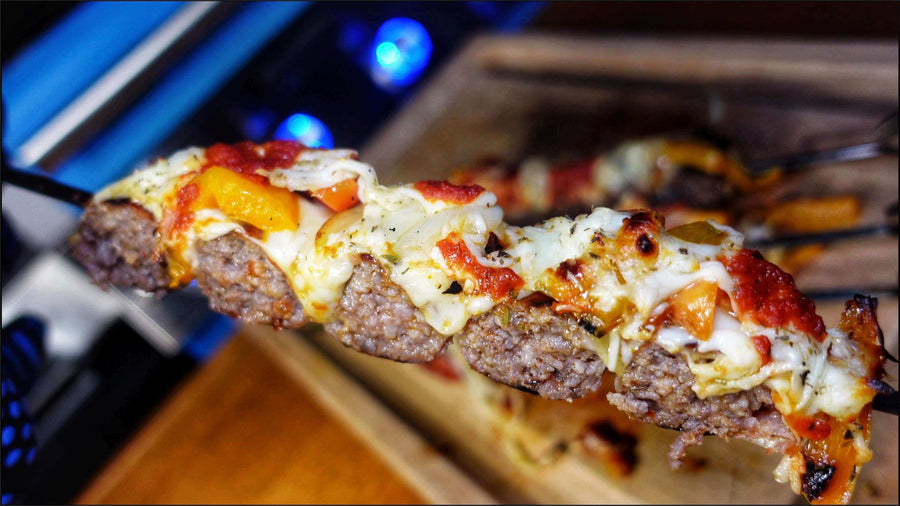 Loaded Italian Sausage Skewers - Monument Grills