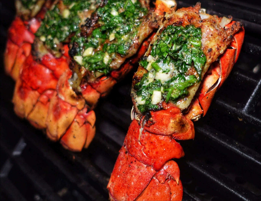 Lobster Tails With Garlic Parsley Butter - Monument Grills
