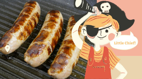 Teach Young to Smoke and BBQ | Bacon Wrapped Bratwursts 