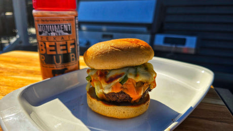 Philly Cheese Burger - Monument Grills