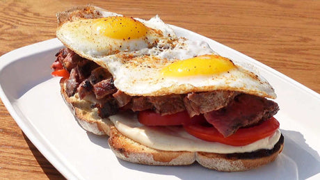Steaks & Eggs Sandwich - Monument Grills