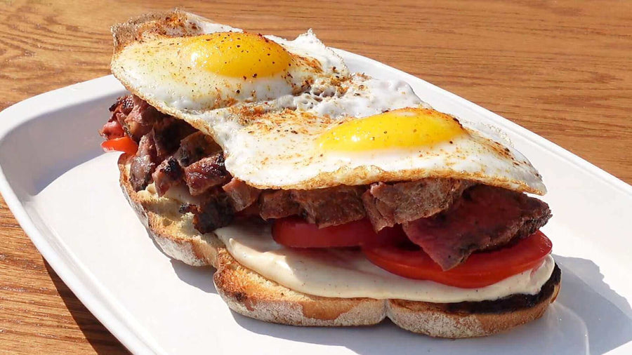 Steaks & Eggs Sandwich - Monument Grills