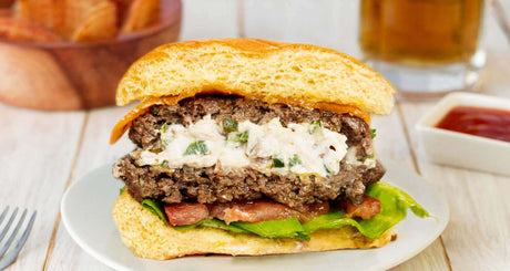 Stuffed Jalapeno Popper Burgers - Monument Grills