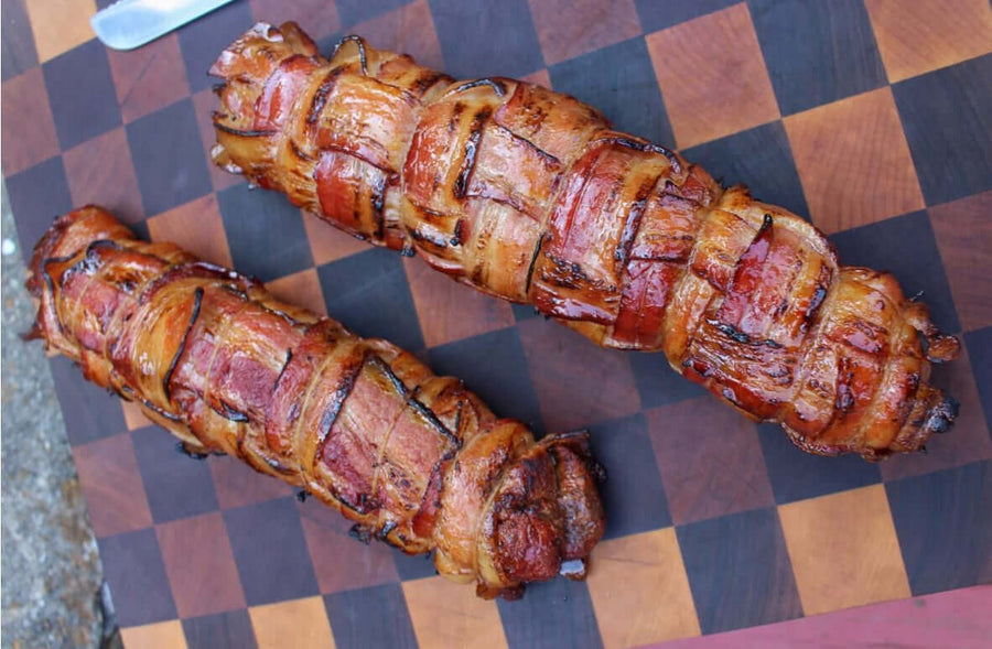 Super Easy Maple Bacon Wrapped Pork Tenderloin - Monument Grills