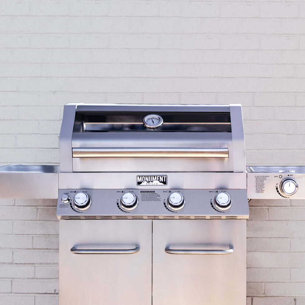 stainless steel gas grill