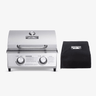 13742 | Stainless Tabletop Propane Gas Grill - Monument Grills13742 & Cover