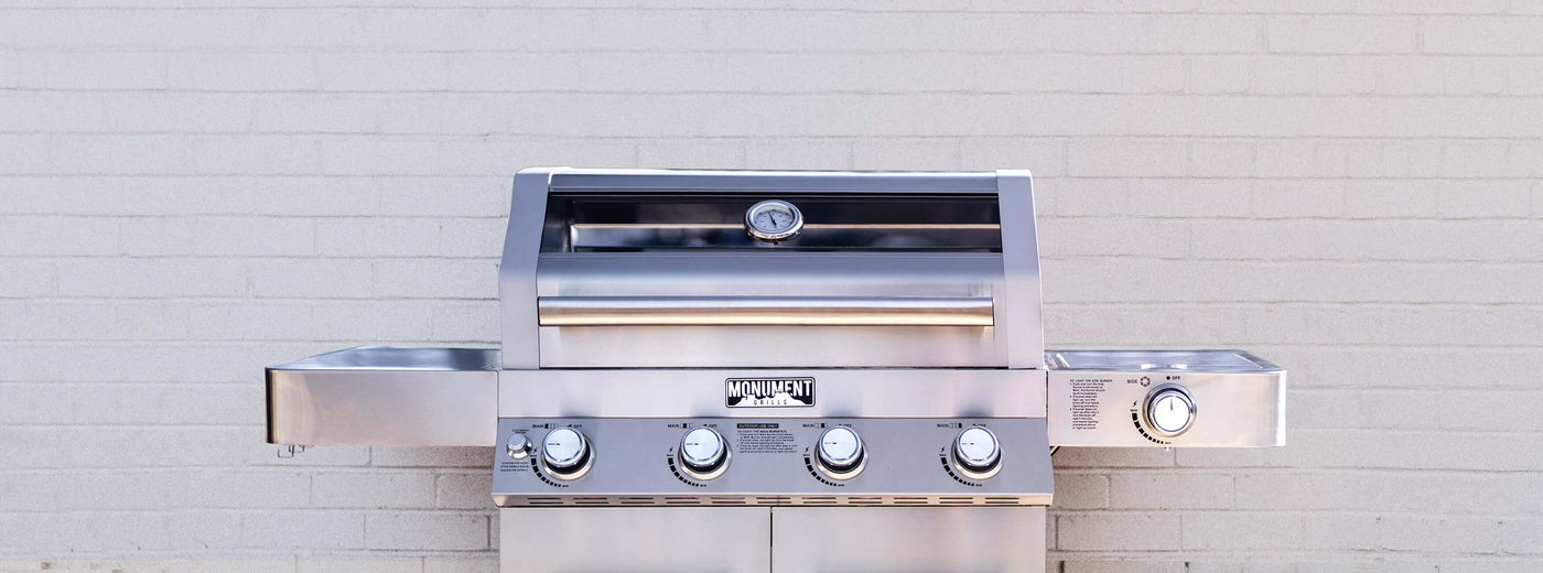 gas grill with stainless steel grates