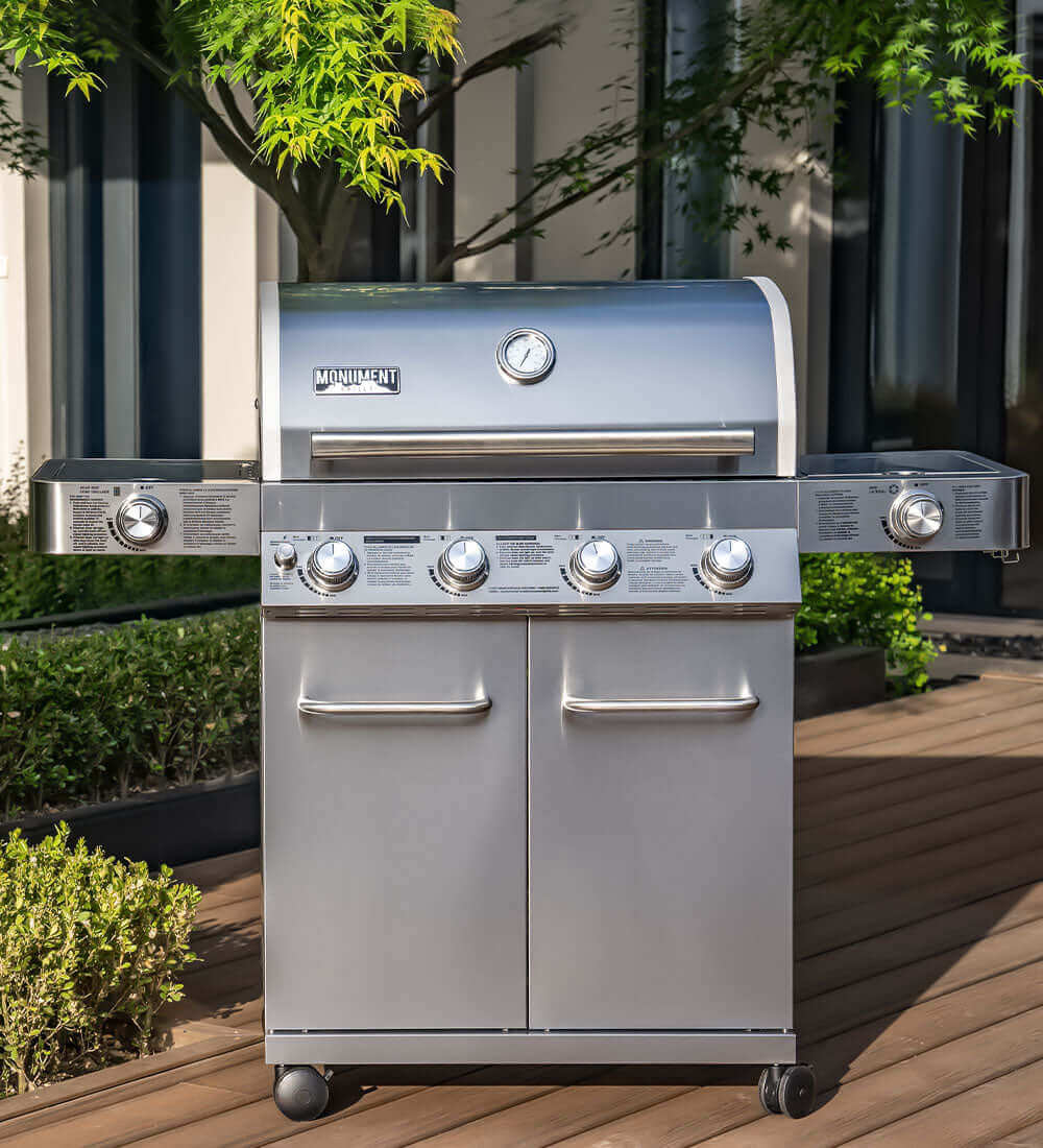 Gas Grill - 24367 Stainless Infrared Propane 4 Burners Grill